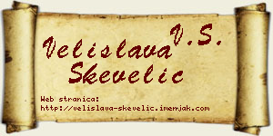 Velislava Skevelić vizit kartica